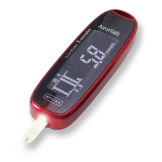 Glucocard X-mini plus kit medidor de glucosa en sangre rojo