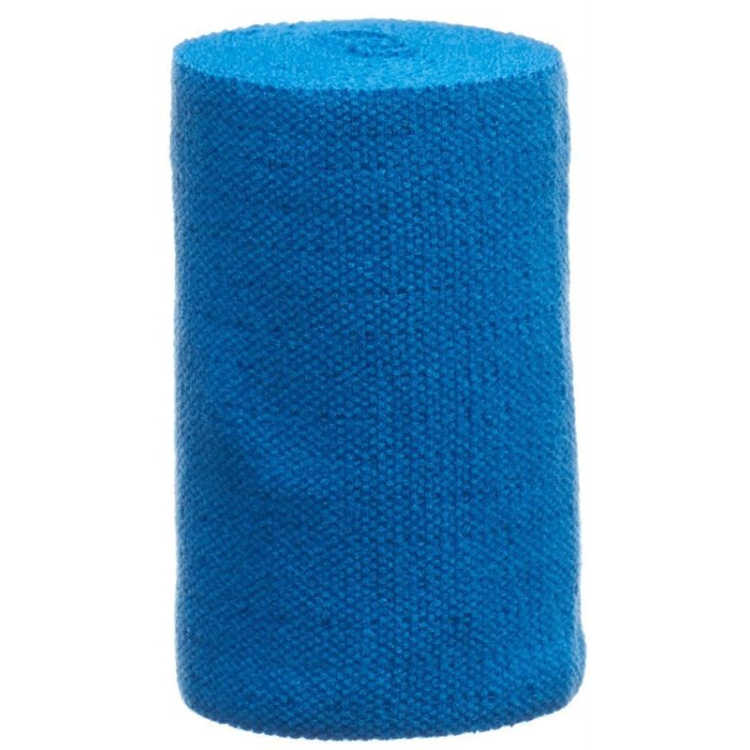 Lenkelast kleur medium-stretch universeel verband 6cmx5m blauw 10 st