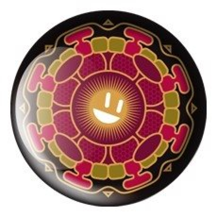 AVANTGARDE ENERGETIC Energy Badge Lucky Ray kultaa