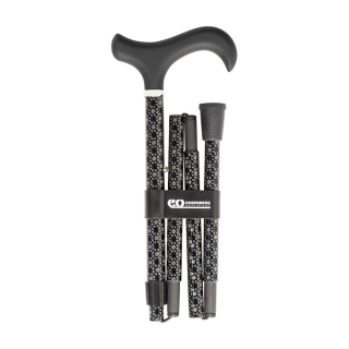 Sahag carbon pole foldable gray-black -100kg 84-94cm derby soft grip gift