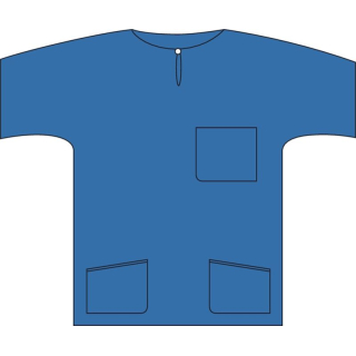 Barrier Scrub Suit Shirt L modrá 48 ks