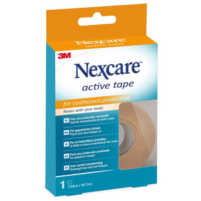 3m nexcare active tape 2.54 cm x 4.572 m display 10 pcs