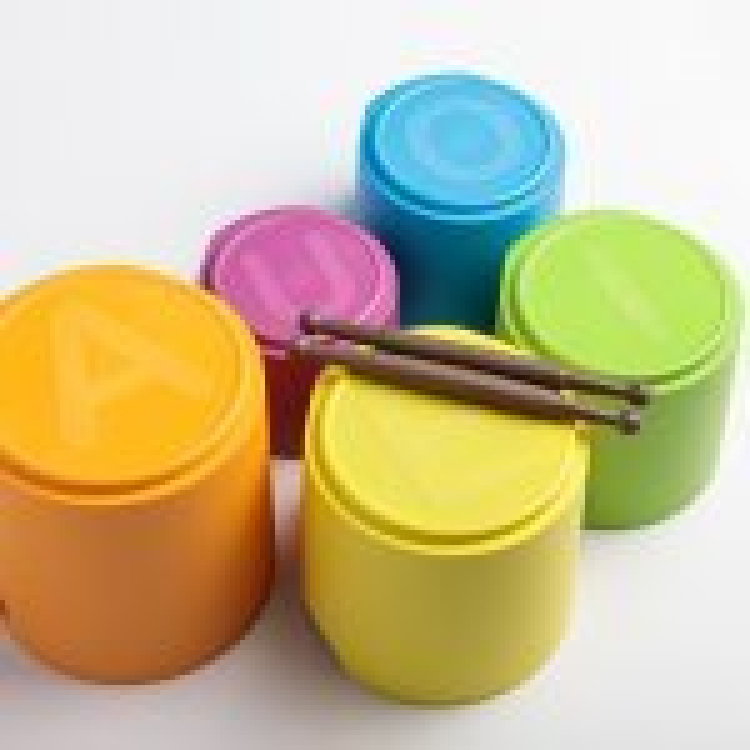 eKoala eKaboom pot stackable from organic plastic 5 pcs