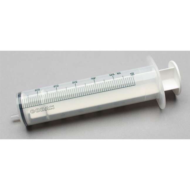 Codan syringe 3-part 50ml luer 25 pcs