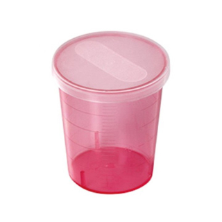 Wiegand medi cup 25ml red washable 50 pcs