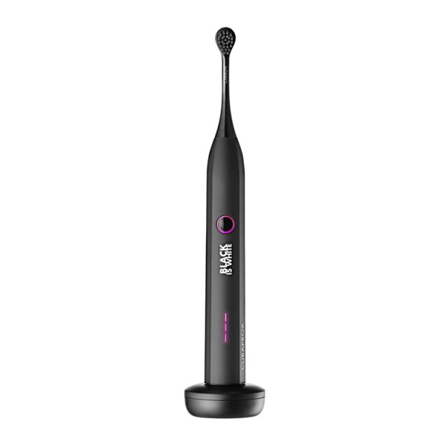 CURAPROX Hydrosonic Black is white Sonic Toothbrush with Whitening Threads