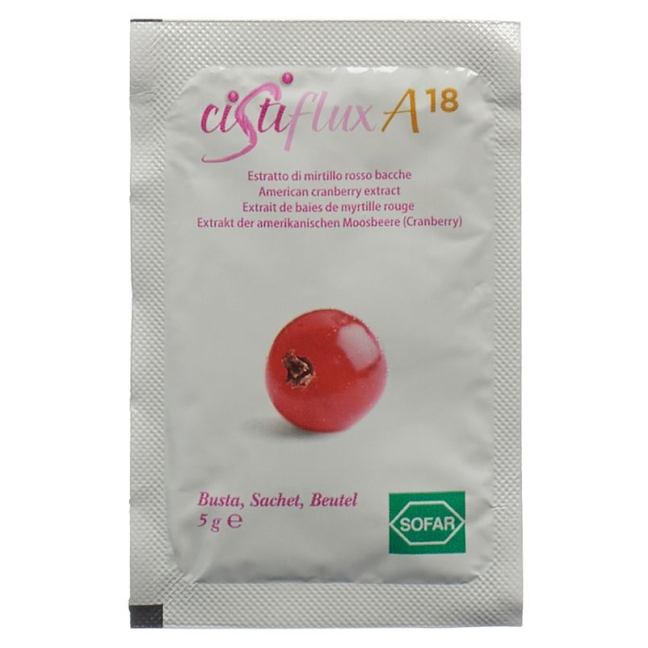 Cistiflux A18 Nutritional Supplement Cranberry 14 Bags 5 g