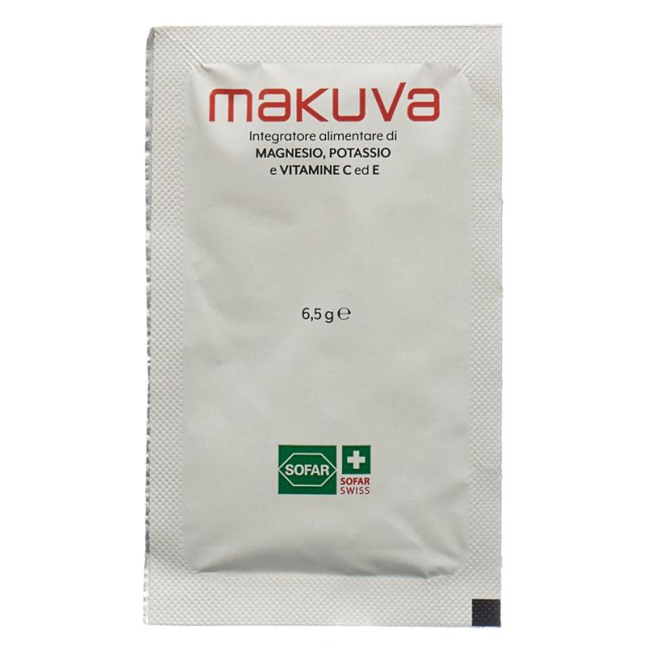 Makuva Orangengeschmack mit Magnesium Kalium und Vitamin C und E 30 Btl 6.5 g