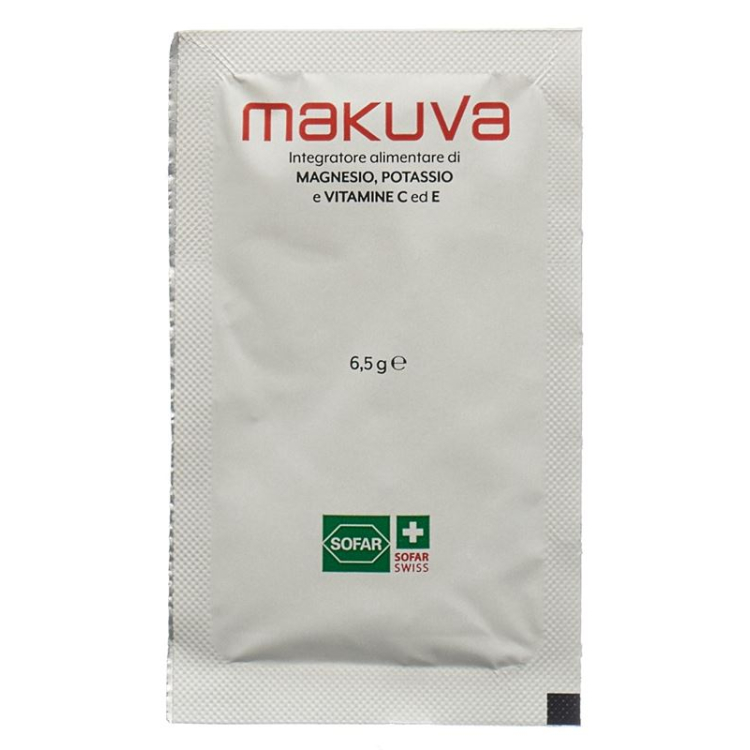 Makuva Orangengeschmack mit Magnez Kalium i Witamina C i E 30 Btl 6,5 g