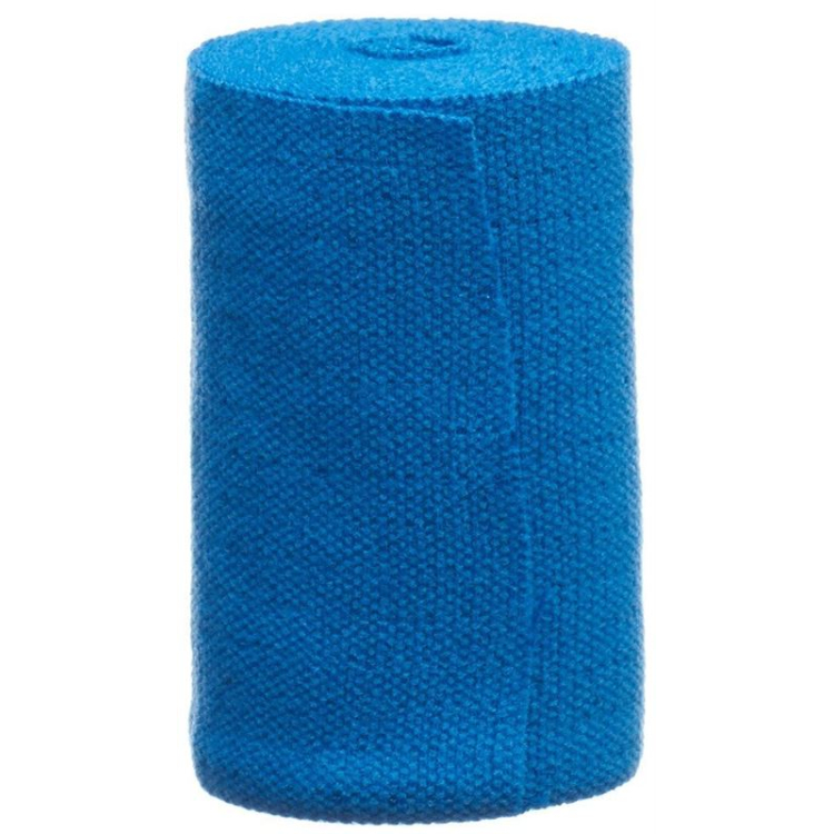 Lenkelast kleur medium-stretch universeel verband 6cmx5m blauw 10 st