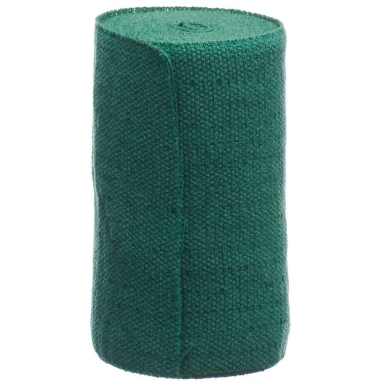 Lenkelast kleur medium-stretch universeel verband 6cmx5m groen 10 st