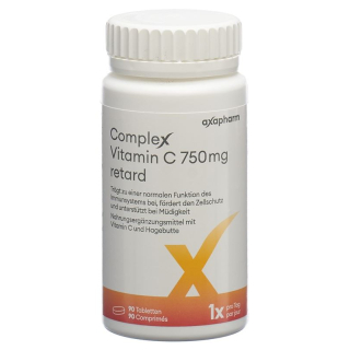 Complexo Vitamina C retard Tabl 750 mg Ds 90 Stk