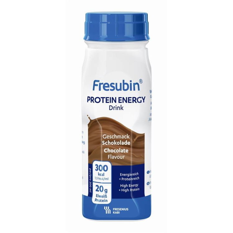 MINUMAN Energi Protein Fresubin Schokolade 4 Fl 200 ml