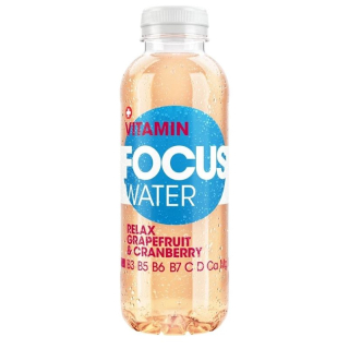 Focus Water RELAX Greipfrutas-spanguolės 12 x 500 ml