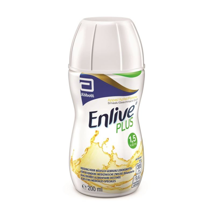 Enlive Plus nestemäinen omena 30 pulloa 200 ml