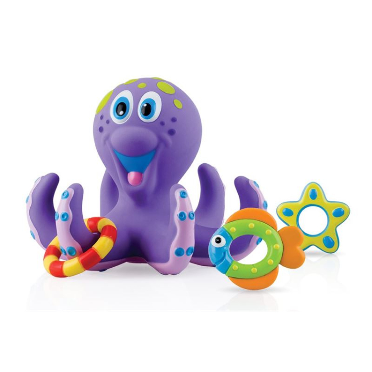 NUBY Schwimmender Oktopus s Spielfiguren