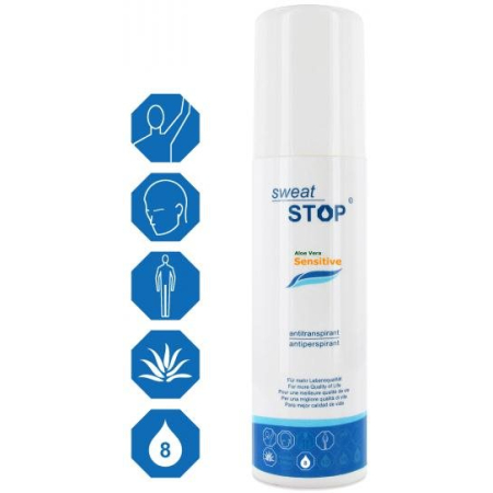 SweatStop Aloe Vera Sensitive Body Spray 100 מ"ל