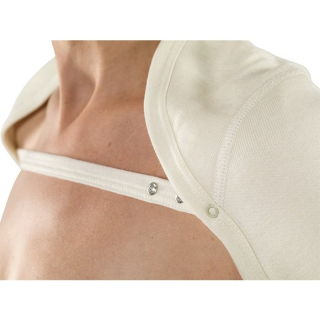 Eusana shoulder warmers L ivoire with shoulder strap