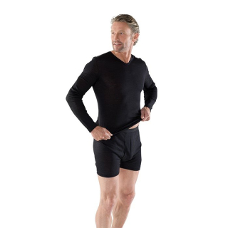 Eusana տղամարդու երկարաթև զգեստապահարան XL V- պարանոցի սև