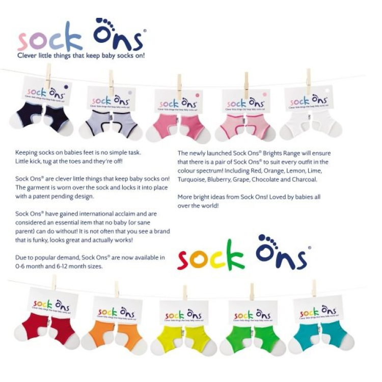 Sock ons weiss Baby 0-6M 1 Paar