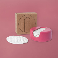 Disques en coton réutilisables LastRound rouge