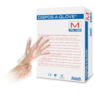 قفازات فحص Dispos A Glove M غير معقمة 100 ×
