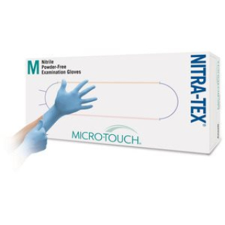 Рукавички оглядові Micro-Touch Nitra-Tex L коробка 100 шт