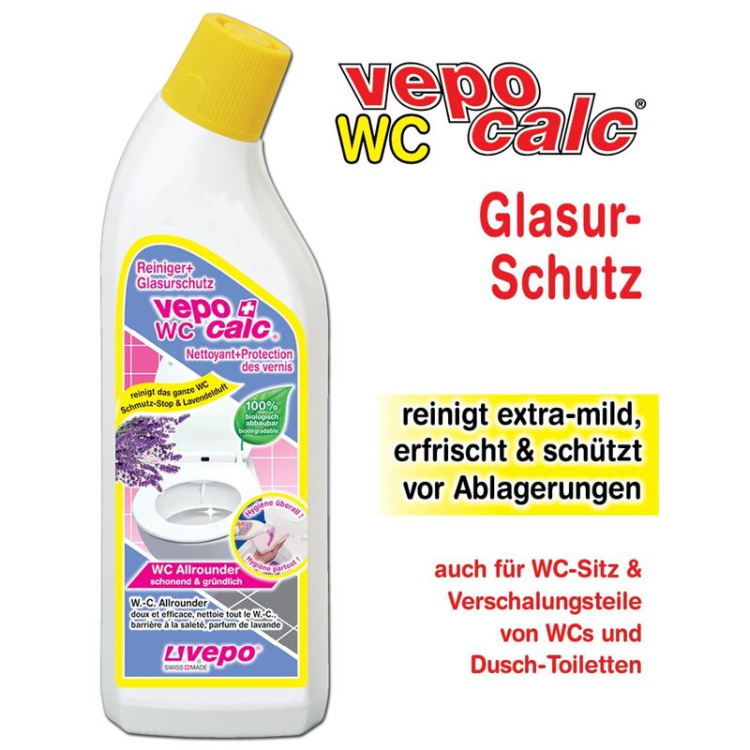 Vepocalc Toilet glaze protection Fl 750 ml