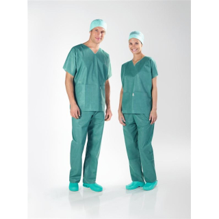 Sentinex chirurginės aprangos kelnės S green 75 vnt