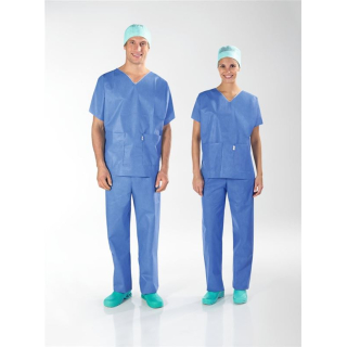 Sentinex chirurgické oděvní kalhoty S modré 75 kusů