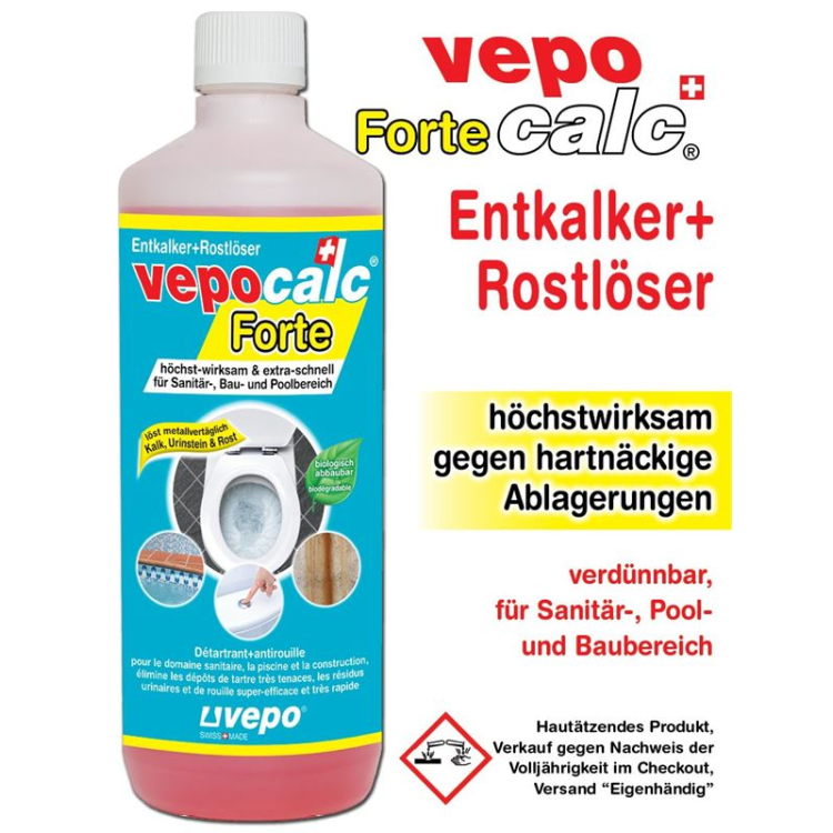 Vepocalc Forte détartrant + antirouille bidon 10 lt