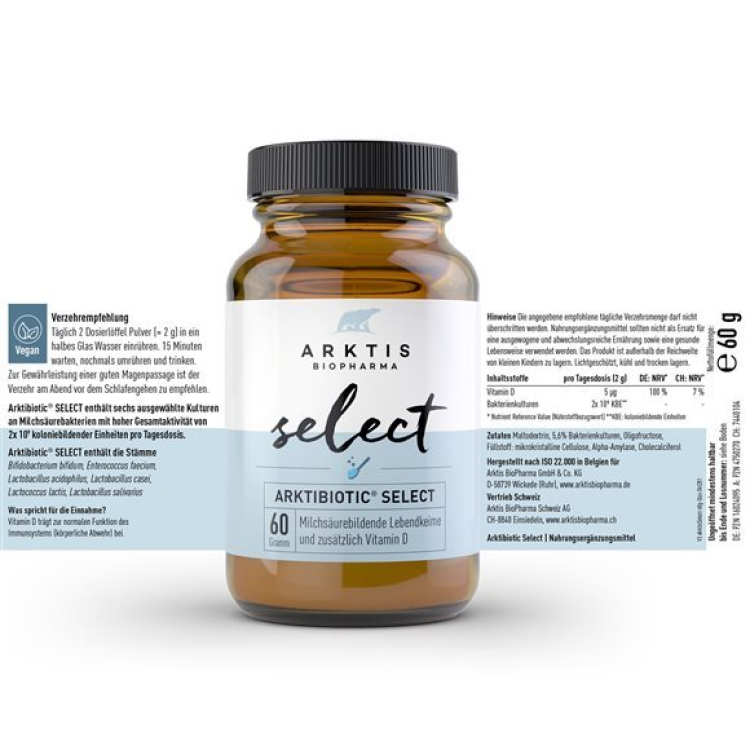 ARKTIS Select Arktibiotic Plv Select Ds 180 g