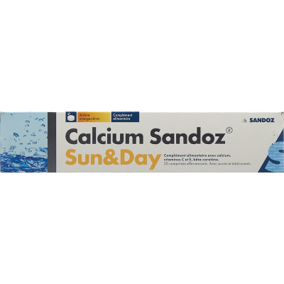 Cálcio Sandoz Sun & Day Brausetabl Ds 20 Stk