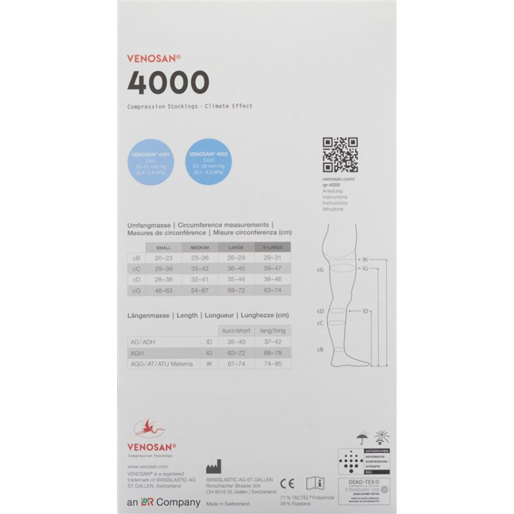 VENOSAN 4002 A-D KKL2 M کوتاه باز مراکش 1 جفت