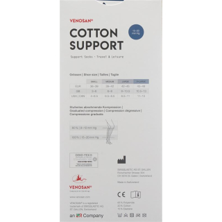 Venosan COTTON SUPPORT Socks A-D XL white 1 pair