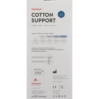 Venosan COTTON SUPPORT Socks A-D L beige 1 pair