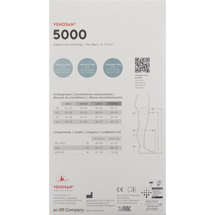 VENOSAN 5002 A-GH KKL2 XL dolgo rezan pesek 1 par