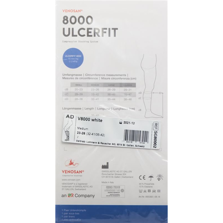 VENOSAN 8000 Ulcerfit A-D M 10 mm Hg 1 جفت