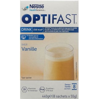 Opti Fast drink vanilla 8 Btl 55 g
