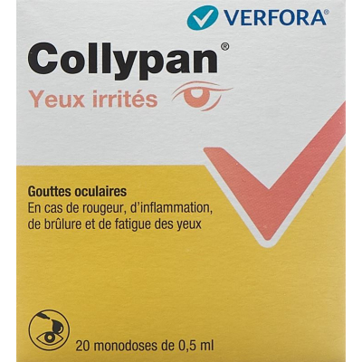 Collypan irritierte augen eye drops monodoseosen 20 monodoseos 0,5 ml