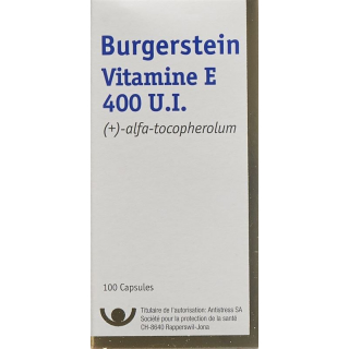 Burgerstein Vitamin E 400 IE 100 kapsler