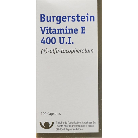 Burgerstein Vitamin E 400 IE 100 kapslar