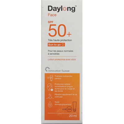 Daylong sun to go creme and stick spf50+ 20 מ"ל