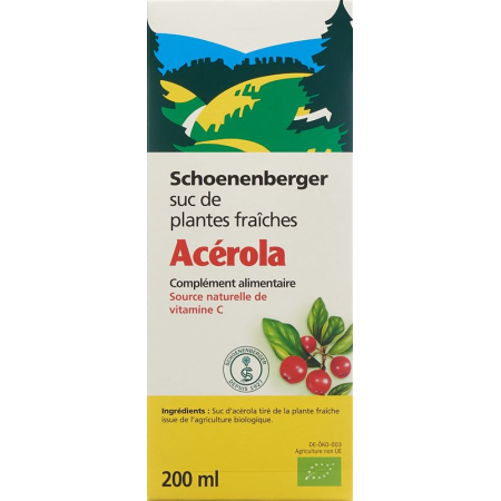 SCHOENENBERGER acerola natural fruit juice organic