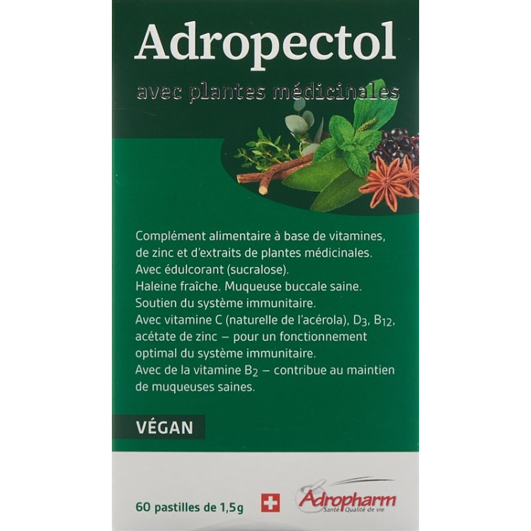 ADROPECTOL Växter Pastille