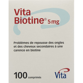 Vita Biotina Tabl 5 mg 25uds