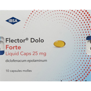 Flector Dolo Forte væskekapsler 25 mg 10 Stk