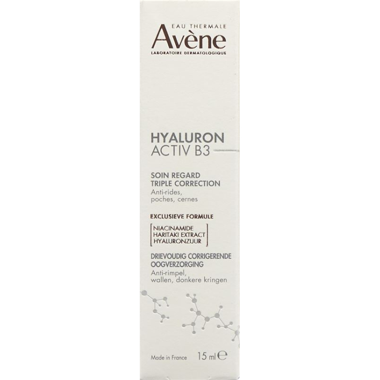 Avene Hyaluron Activ B3 Augenpflege tube 15 មីលីលីត្រ