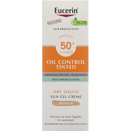 EUCERIN SUN Face Oil Cont Gel Cr Med LSF50+