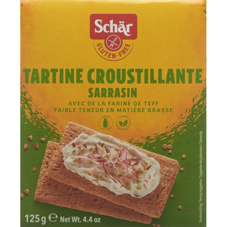 Schär Chrupiące pieczywo ciemne bezglutenowe 125 g